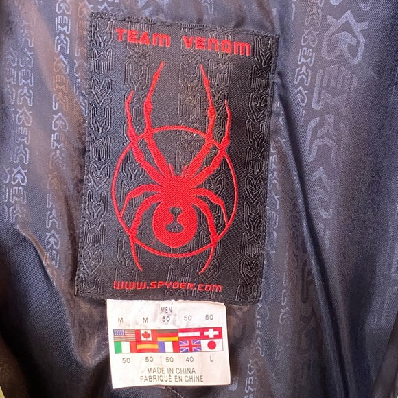 Men's Spyder Medium Green & Black Insulated Jacket EUC - Picture 4 of 14